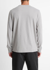 Sueded Jersey Long-Sleeve Pocket T-Shirt in Long Sleeve - HEATHER MOUSE