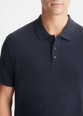 Classic Slub Polo Shirt in Henleys & Polos - COASTAL BLUE