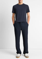 Pima Cotton Crew Neck T-Shirt in Short Sleeve - COASTAL BLUE