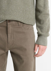 Dylan Slim 5-Pocket Peached Stretch-Cotton Pant in Trousers - FROG