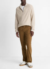 Dylan Slim 5-Pocket Peached Stretch-Cotton Pant in Trousers - LIGHT HIGHLANDS