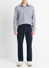 Dylan Slim 5-Pocket Peached Stretch-Cotton Pant in Trousers - COASTAL BLUE