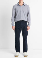 Dylan Slim 5-Pocket Peached Stretch-Cotton Pant in Trousers - COASTAL BLUE