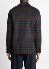 Plaid Splittable Wool-Blend Shirt Jacket in Shirt Jackets - COASTAL COUNTRY RACER