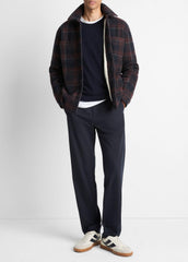 Sherpa-Lined Plaid Shirt Jacket in Shirt Jackets - COASTAL COMBO