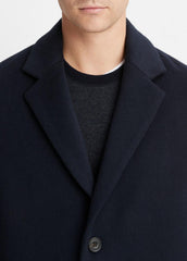 Classic Italian Wool-Blend Coat in Jackets & Outerwear - COASTAL BLUE