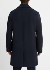 Classic Italian Wool-Blend Coat in Jackets & Outerwear - COASTAL BLUE