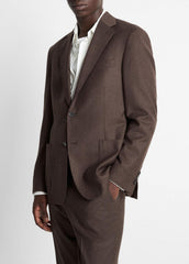 Wool-Silk Relaxed Sport Coat in Blazers - BROWN