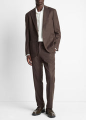 Wool-Silk Relaxed Sport Coat in Blazers - BROWN
