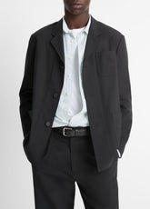 Tailored Utility Blazer in Blazers - BLACK