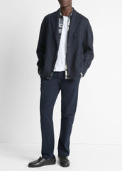 Italian Splittable Wool-Blend Blazer in Jackets & Outerwear - COASTAL BLUE