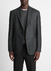 Wool Relaxed Sport Coat in Blazers - CHARCOAL