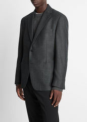 Wool Relaxed Sport Coat in Blazers - CHARCOAL