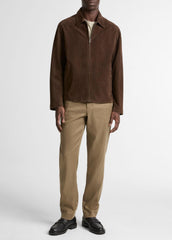 Suede Moto Jacket in Jackets - ESPRESSO