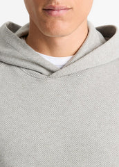 Broken Twill Pullover Hoodie in Sweatshirts & Hoodies - HEATHER GREY/OFF WHITE