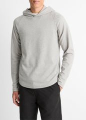 Broken Twill Pullover Hoodie in Sweatshirts & Hoodies - HEATHER GREY/OFF WHITE