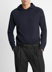 Featherweight Merino Wool-Cashmere Hoodie in Sweatshirts & Hoodies - COASTAL BLUE