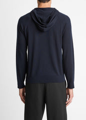Featherweight Merino Wool-Cashmere Hoodie in Sweatshirts & Hoodies - COASTAL BLUE