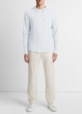 Textured Cotton Hoodie in Sweatshirts & Hoodies - SHIRTING BLUE