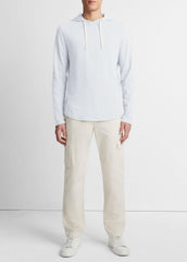 Textured Cotton Hoodie in Sweatshirts & Hoodies - SHIRTING BLUE