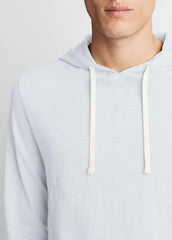 Textured Cotton Hoodie in Sweatshirts & Hoodies - SHIRTING BLUE