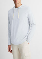 Textured Cotton Hoodie in Sweatshirts & Hoodies - SHIRTING BLUE