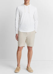 Textured Cotton Hoodie in Sweatshirts & Hoodies - OPTIC WHITE