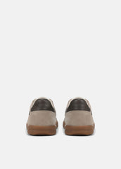Oasis Contrast-Edge Suede & Leather Sneaker in Sneakers - SANDSTORM/COCOA BROWN