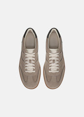Oasis Contrast-Edge Suede & Leather Sneaker in Sneakers - SANDSTORM/COCOA BROWN