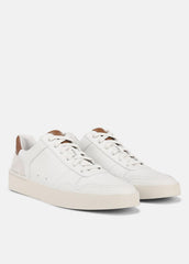 Peyton Leather Lace-Up Sneaker in Sneakers - CHALK WHITE