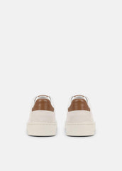 Peyton Leather Lace-Up Sneaker in Sneakers - CHALK WHITE