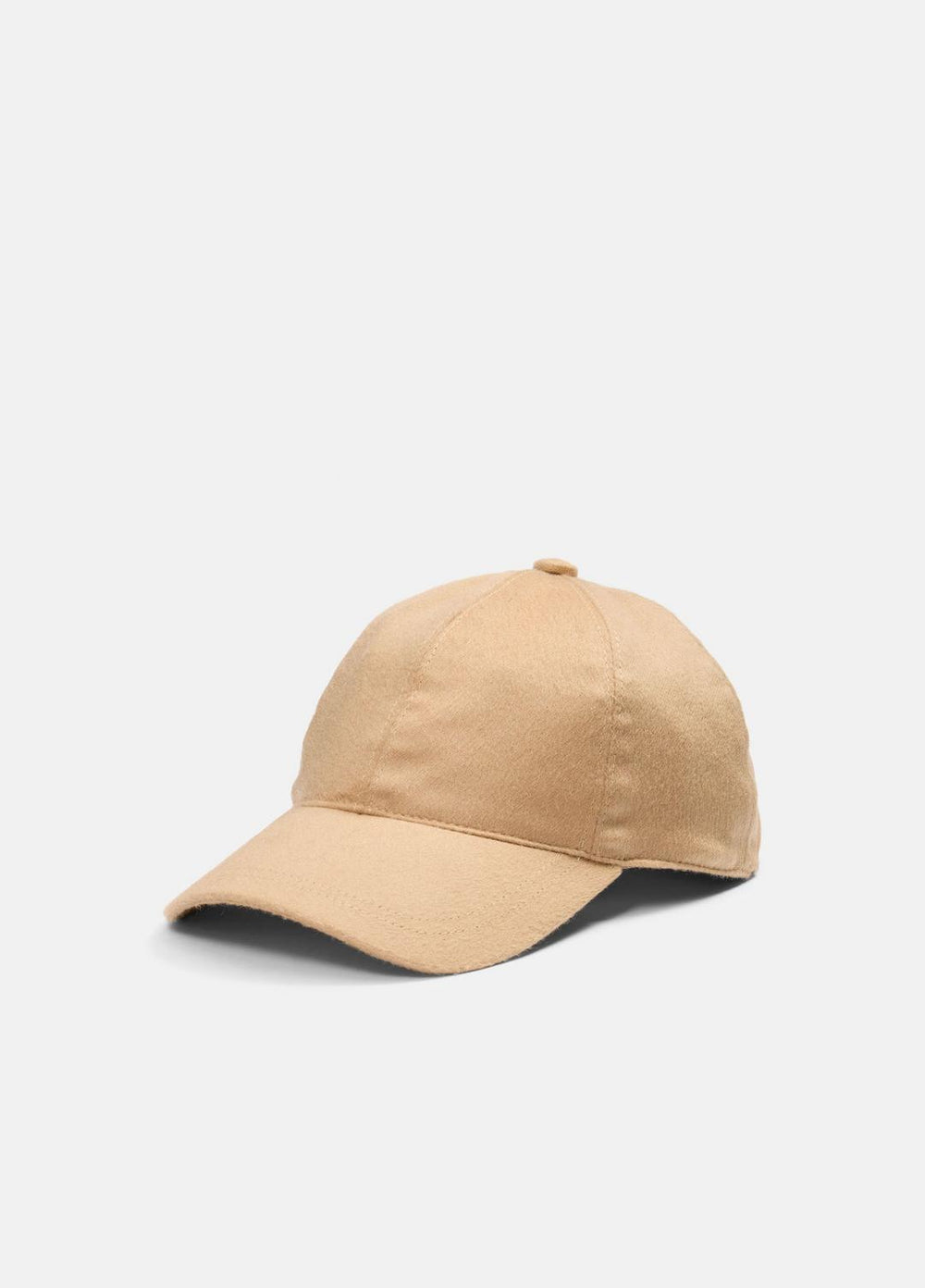Cashmere Baseball Cap in Scarves & Hats - CAMEL