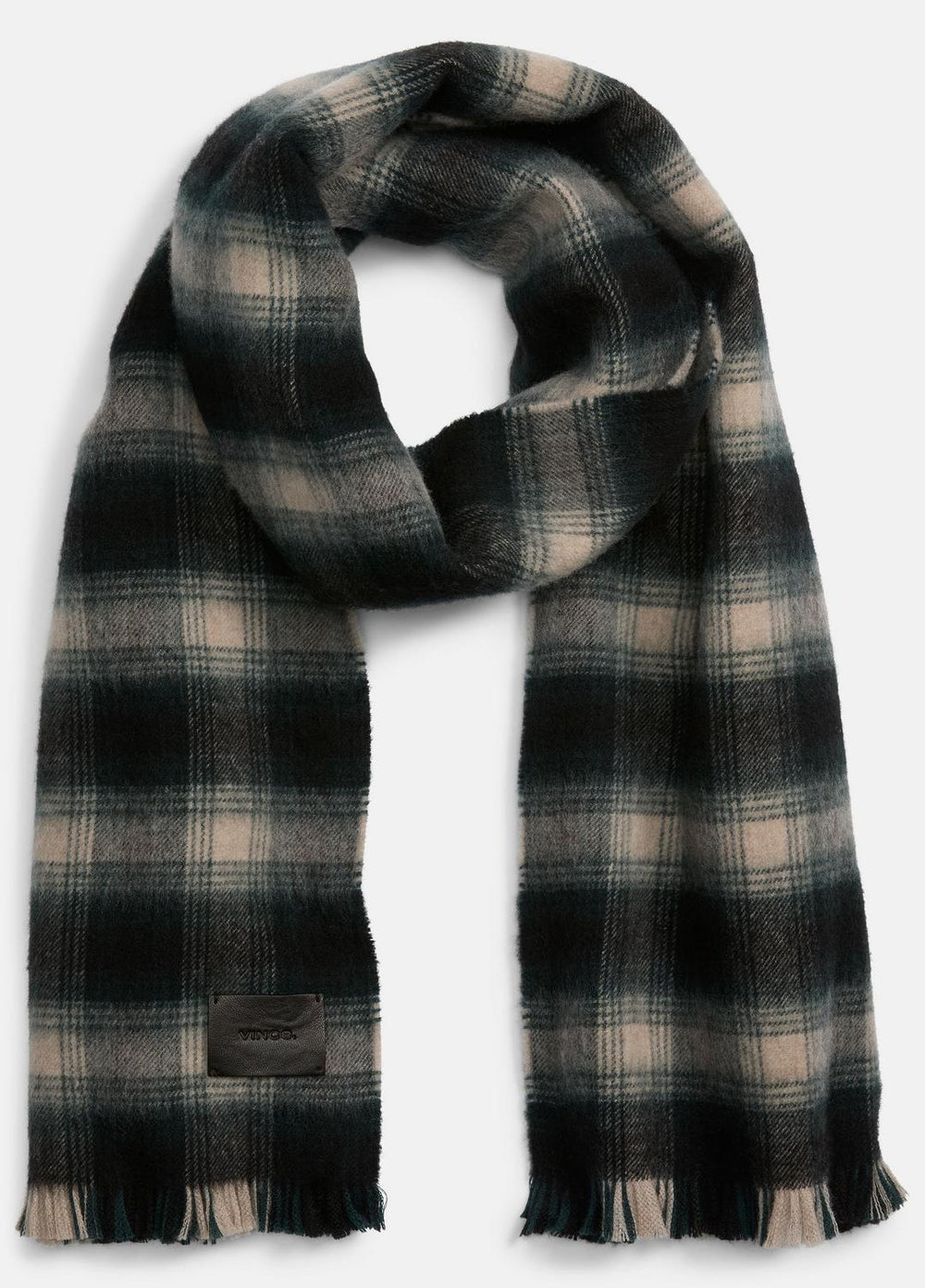 Brushed Plaid Wool Scarf in Scarves & Hats - COUNTRY RACER