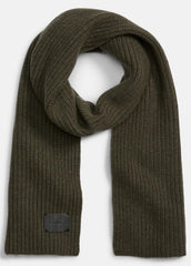 Cashmere Shaker-Stitch Scarf in Scarves & Hats - HEATHER OLIVE
