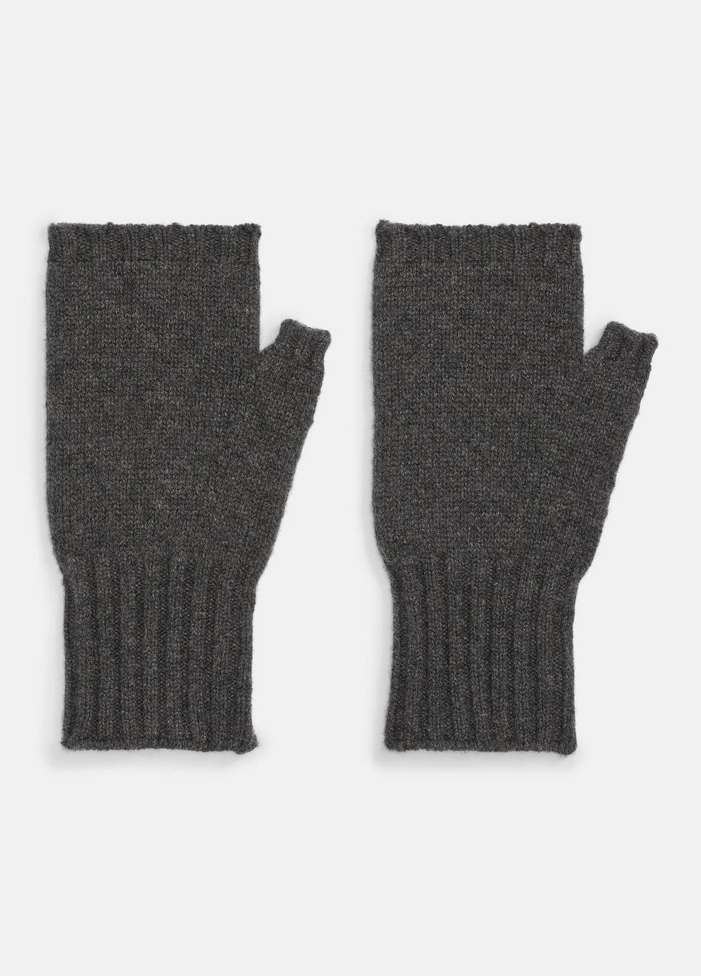 Cashmere Hand Warmers in Gloves - HEATHER CHARCOAL