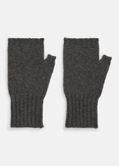 Cashmere Hand Warmers in Gloves - HEATHER CHARCOAL