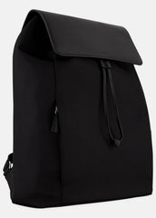 Drayton Nylon Flap Backpack in Bags - BLACK