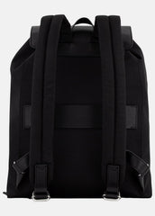Drayton Nylon Flap Backpack in Bags - BLACK