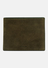 Suede Bifold Wallet in Bags - DRIVER GREEN