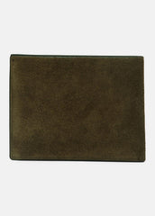 Suede Bifold Wallet in Bags - DRIVER GREEN