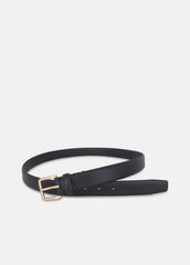 Men's 30mm Leather Belt in Belts - BLACK/ANTIQUE BRASS