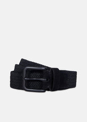 Men's 32mm Stretch-Woven Belt in Belts - BLACK