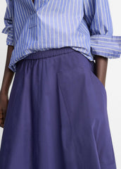 Cotton Full Skirt in Dresses & Skirts - DEEP IRIS