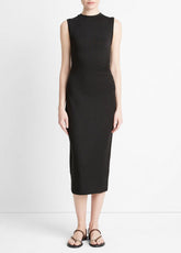 Sleeveless Gathered-Waist Dress in Dresses & Skirts - BLACK