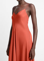 Silk-Blend A-Line Slip Dress in Dresses & Skirts - BRICK ROSE