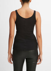 Scoop Neck Tank in Shirts & Tees - BLACK