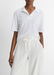 Easy Cotton Polo Shirt in Shirts & Tees - OPTIC WHITE