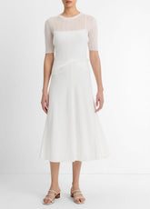 Bias A-Line Skirt in Dresses & Skirts - OFF WHITE
