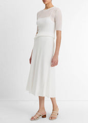 Bias A-Line Skirt in Dresses & Skirts - OFF WHITE
