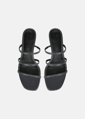 Palm Springs Leather Heeled Sandal in Shoes - IRIS SLATE